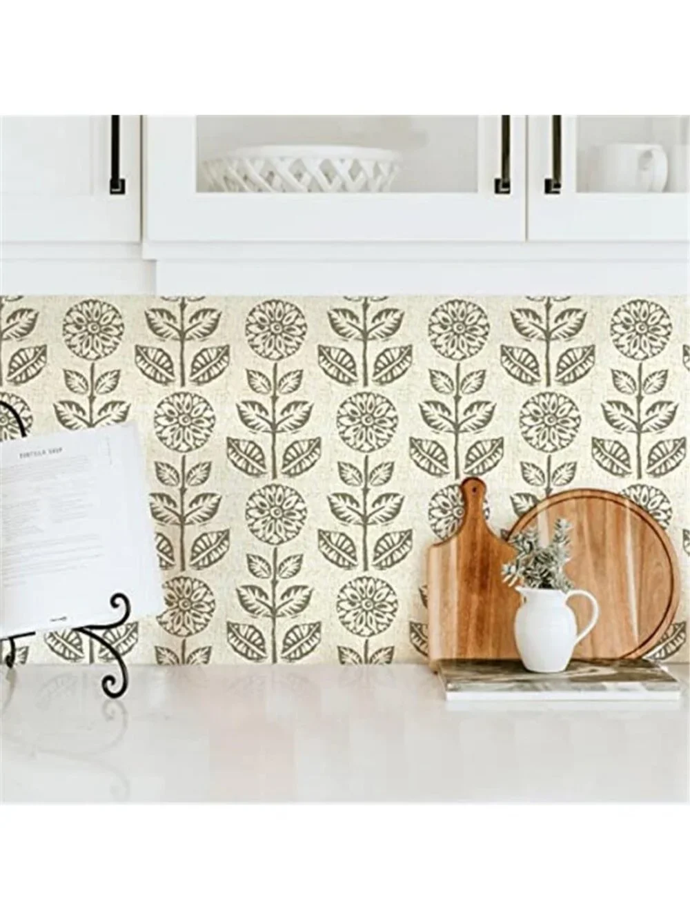 Floral Peel Stick Wallpaper Removable Waterproof Vintage Contact Paper
